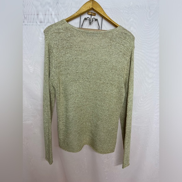 Vintage CPM Collection metallic sweater with beading and faux fur details. - Picture 8 of 10
